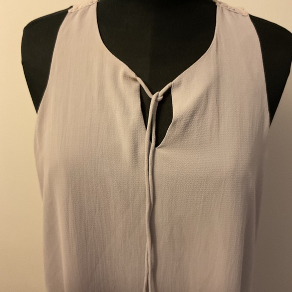 1. Joy Joy Light Grey Sleeveless A-Line Short Dress Size M - Picture 4 of 8